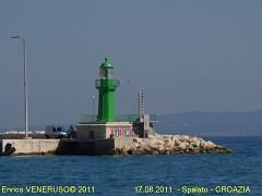 21 - Porto di Spalato fanale di dritta - Port of Split starboard side lantern - CROATIA
